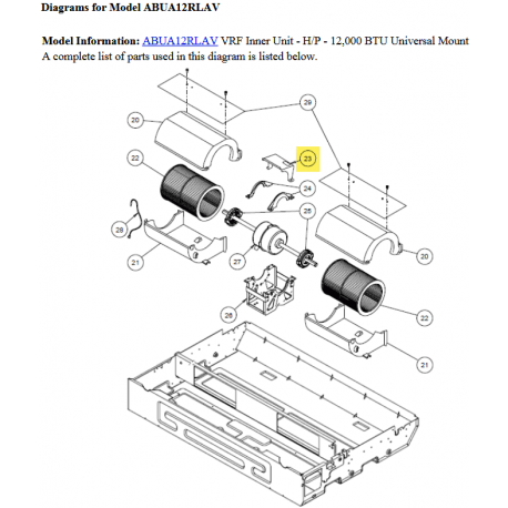 FUJITSU K9359282006 aka 9359282006 PROTECT MOTOR ABU18/24** HVII