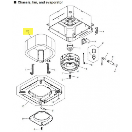 FUJITSU K9375720490 aka 9375720490 EVAPORATOR SA SERVICE A2LN