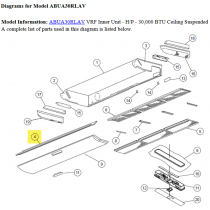 FUJITSU K9359737018 aka 9359737018 COVER TOP ABUA30~36 VAB