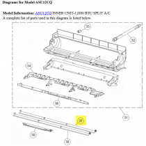FUJITSU K9312369034 aka 9312369034 LOUVER Z ASSY ASUA7 14 VII