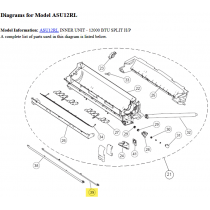FUJITSU K9316573000 aka 9316573000 LOUVER Z 9/12RL