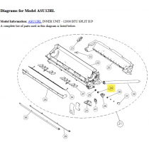 FUJITSU K9316574007 aka 9316574007 GEAR LOUVER RL