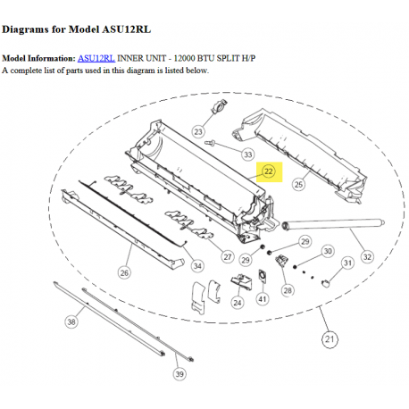 FUJITSU K9316563001 aka 9316563001 CASING ASSY 9/12RL DW