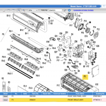 DAIKIN 2564321 FRONT GRILLE ASSY.