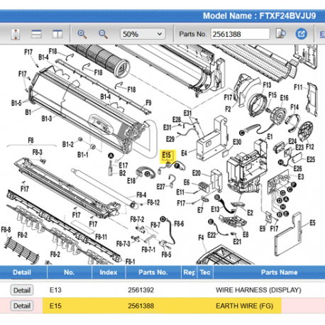 DAIKIN 2561388 EARTH WIRE (FG)