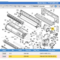 DAIKIN 2561400 FAN MOTOR STATOR (STD)