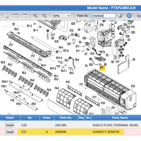 DAIKIN 2560606 HUMIDITY SENSOR