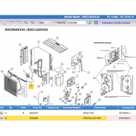 DAIKIN 2556388 PROPELLER FAN