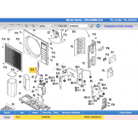 DAIKIN 2548436 WIRE HARNESS
