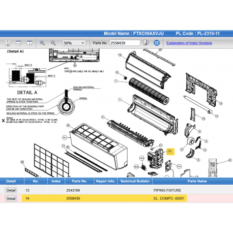 DAIKIN 2558439 Electrical Component Assembly