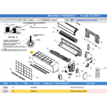 DAIKIN 2558447 FRONT GRILLE ASSY.