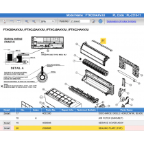 DAIKIN 2530605 SEALING PLATE (TOP)