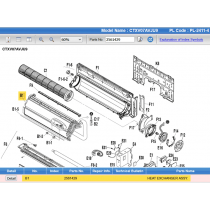 DAIKIN 2561429 HEAT EXCHANGER ASSY.