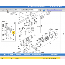 DAIKIN 2070531 PRINTED CIRCUIT ASSY.