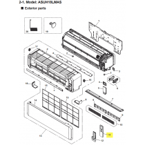 FUJITSU K9352446313 aka 9352446313 REMOTE CONTROL HY ASUH18/24LMAS
