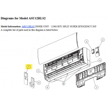 FUJITSU K9352446610 aka 9352446610 REMOTE CONTROL ASU9~15RLS2 AR-RED1U(FUJITSU) IEC
