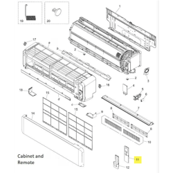FUJITSU K9362256070 aka 9362256070 REMOTE CONTROL (PRINT) ASUG** LZ AR-REW1U FJ/AIR IEC