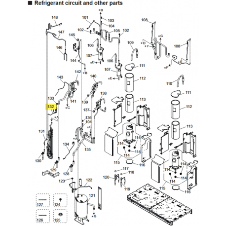 FUJITSU K9378749474 aka 9378749474 EXPANSION VALVE (Subcooling heat exchanger) ASSY