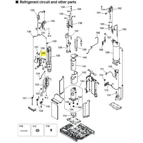FUJITSU K9378750357 aka 9378750357 EXPANSION VALVE ASSY L702