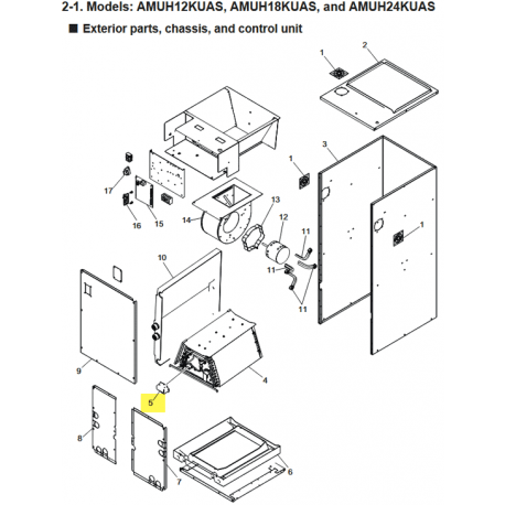 FUJITSU R87FJS064 RDS SENSOR COVER AMUH & ARUX A2L
