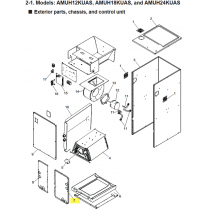 FUJITSU R87FJS041 COIL DOOR RIGHT SIDE AMUH A2L