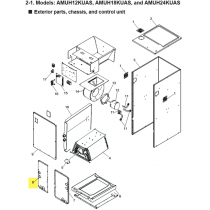 FUJITSU R87FJS040 COIL DOOR LEFT SIDE AMUH A2L