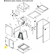 FUJITSU R87FJM026 COIL DOOR LEFT SIDE AMUH A2L