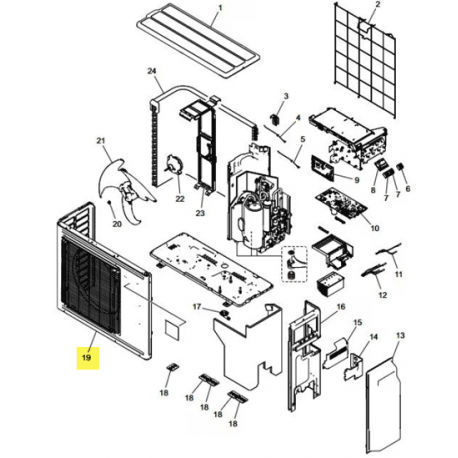 FUJITSU K9322555588 aka 9322555588 PANEL FRONT DWW A2L