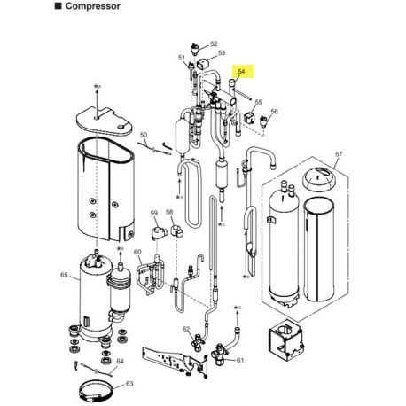 FUJITSU K9374425785 aka 9374425785 VALVE 4-WAY ASSY BRAZING A2L