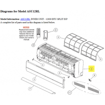 FUJITSU K9316558014 aka 9316558014 FRONT PANEL RL DW