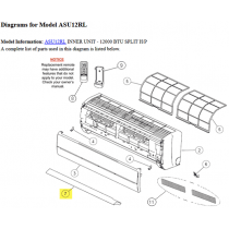 FUJITSU K9316561007 aka 9316561007 PANEL COVER RL DW