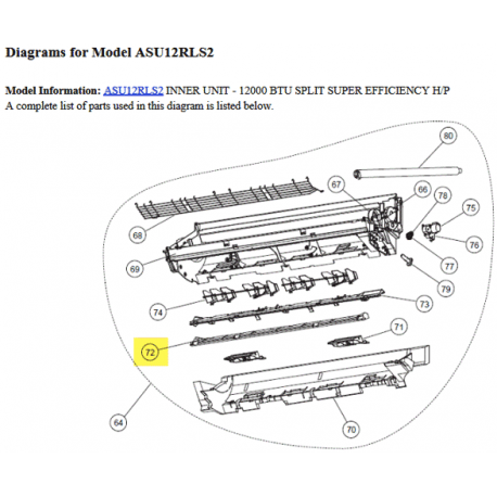 FUJITSU K9319296012 aka 9319296012 PANEL COVER DW ASU**RLS2