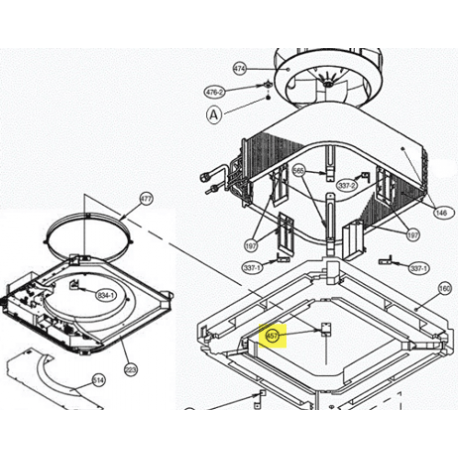 FUJITSU K9362757003 aka 9362757003 REINFORCEMENT DRAIN PAN 42RCLX