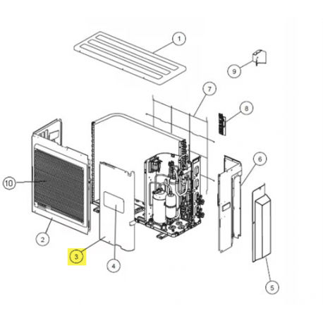 FUJITSU K9374415045 aka 9374415045 SERVICE PANEL DW HFI