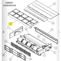 FUJITSU K9379901185 aka 9379901185 DRAIN PAN SUB ASSY (R) AL53 ARU24RLF DW A2L