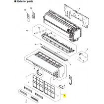 FUJITSU K9384977526 aka 9384977526 FRONT PANEL TA N3E5 ASUH09KJTA A2L
