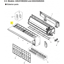 FUJITSU K9387072464 aka 9387072464 FRONT PANEL TA AIRSTAGE A2L