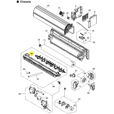FUJITSU K9387591071 aka 9387591071 DRAINPAN ASSY H431