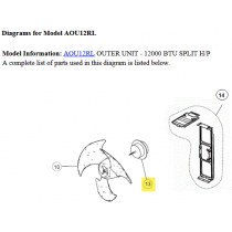 FUJITSU K9602873005 aka 9602873005 MOTOR DC BRUSHLESS w/ Screws