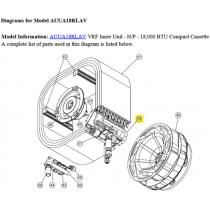 FUJITSU K9373038443 aka 9373038443 COUPLING PIPE AUUA18~24 VAB