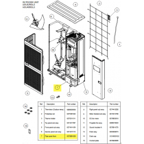 FUJITSU K9378861039 aka 9378861039 COVER PIPE FRONT PTD HY