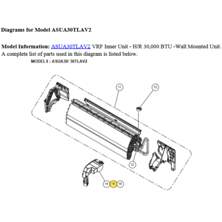 FUJITSU K9382674007 aka 9382674007 INSULATION PIPE COVER VAB