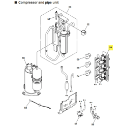 FUJITSU K9384866004 aka 9384866004 VALVE UNIT TA (Gas Pipe Valve + Liquid Pipe Valve) A2L