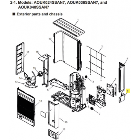 FUJITSU K9384997012 aka 9384997012 COVER REAR PIPE PAINTED 1YR05(BEIGE) A2L