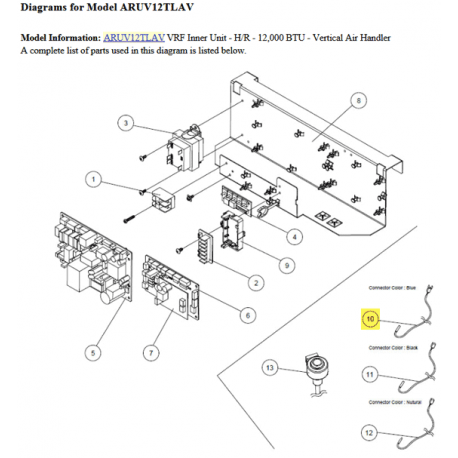 FUJITSU K9900509095 aka 9900509095 THERMISTOR PIPE ARUV VR2