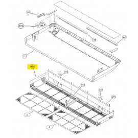 FUJITSU 9358532010 GRILL FRONT ABU DW HY