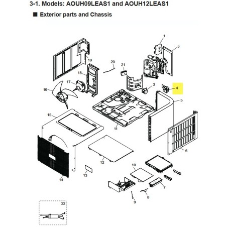 FUJITSU K9387581003 aka 9387581003 Thermistor holder
