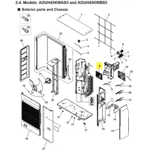 FUJITSU K9711435293 aka 9711435293 Main PCB (KWAS5)