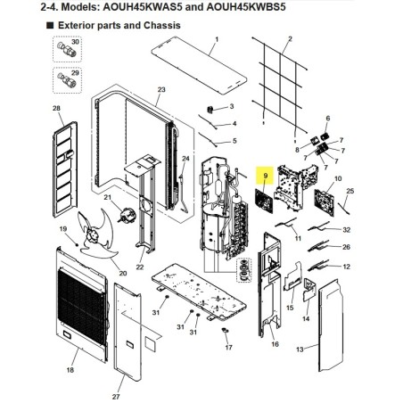 FUJITSU K9711435613 aka 9711435613 Main PCB (KWBS5)