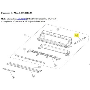 FUJITSU K9314147012 aka 9314147012 HOSE DRAIN HVRF RL#